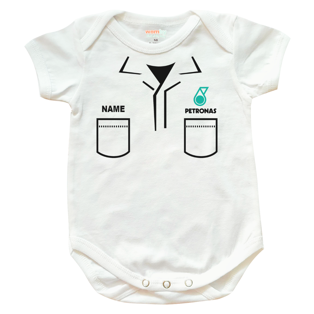 Petronas Career Baby Rompers - White