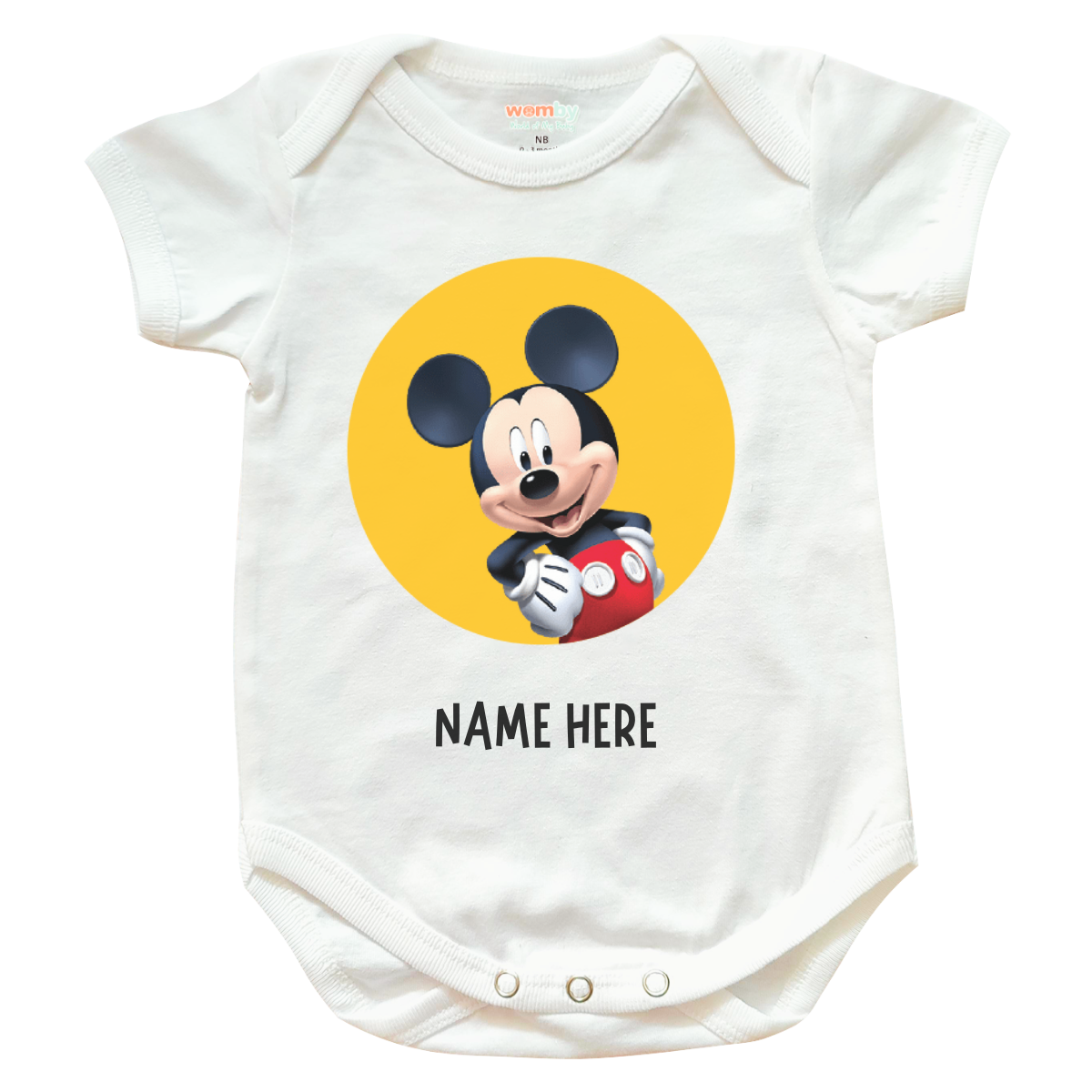Mickey Mouse Cutes Baby Rompers - White