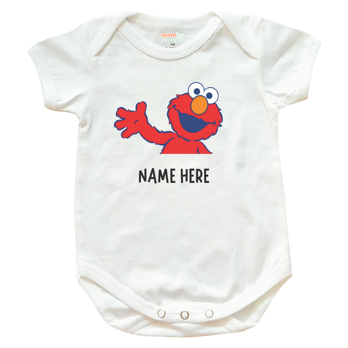 Elmo Love Cartoon Baby Rompers - White