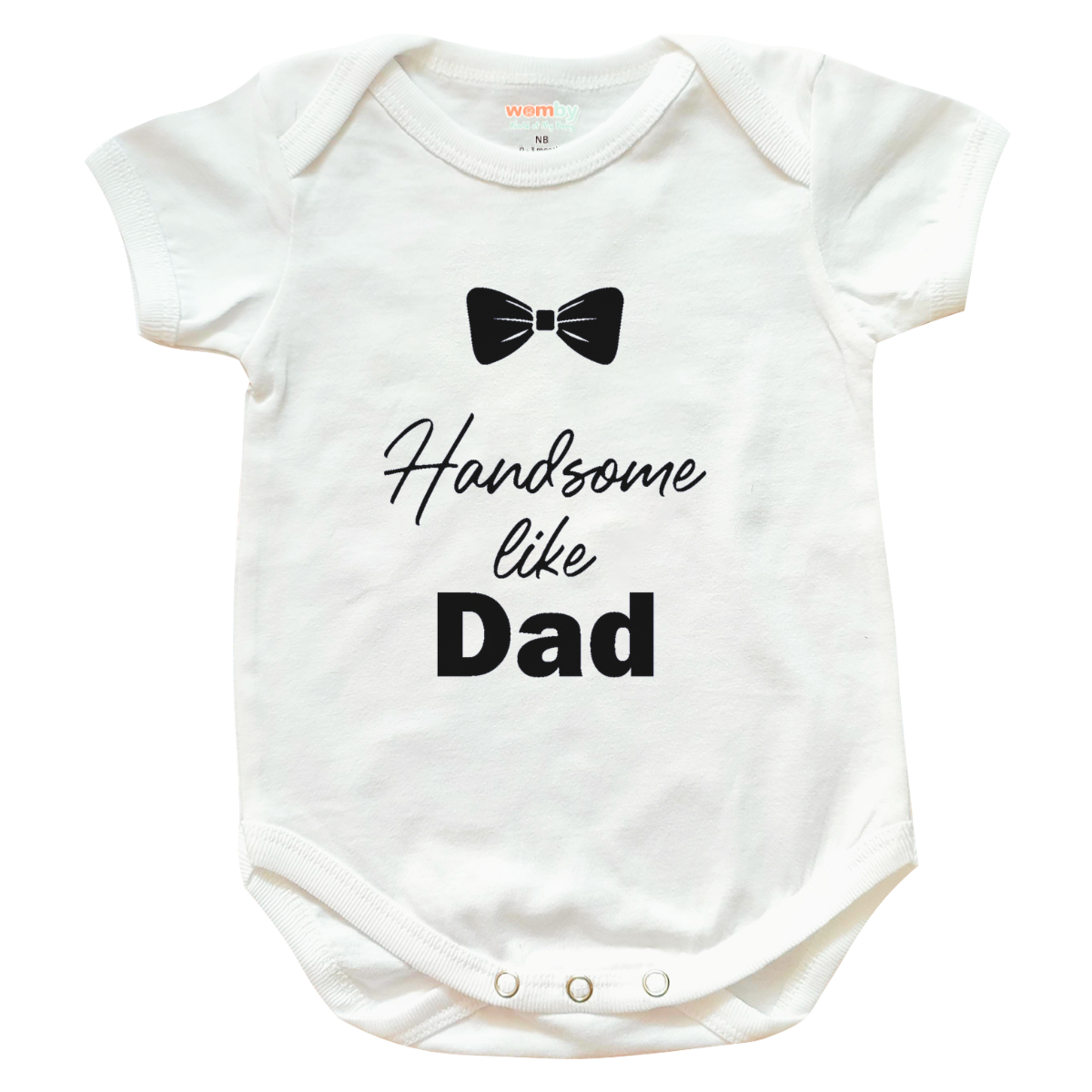 Handsome Like Dad - Baby Rompers Full Cotton