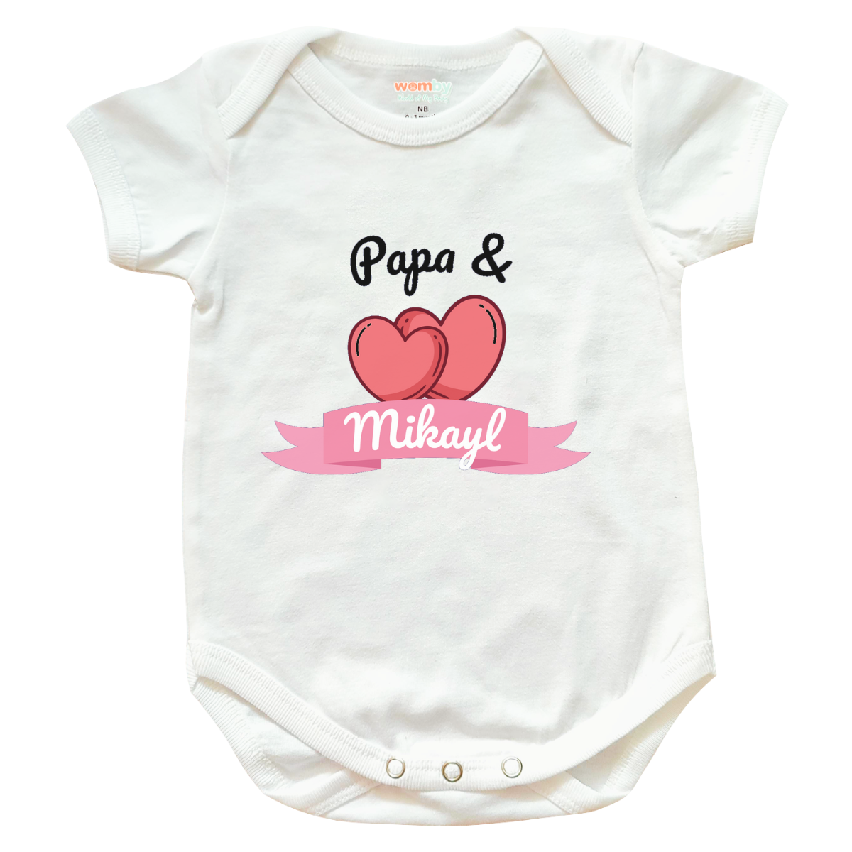 Papa & Name - Baby Rompers Full Cotton