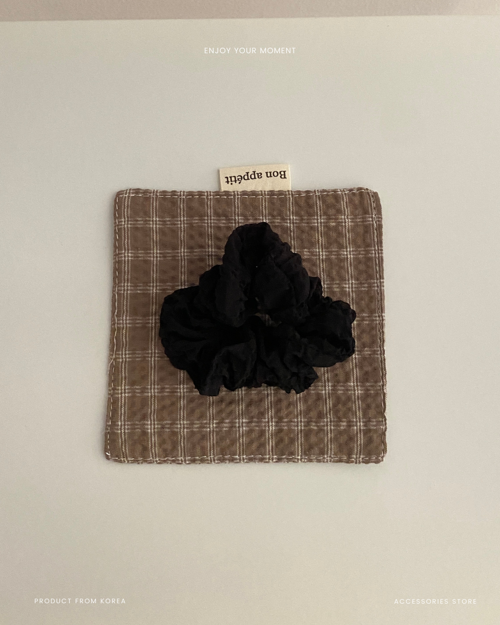 black- mini wrinkle hairband 4