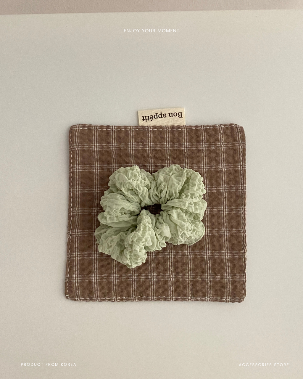 green - mini wrinkle hairband 4
