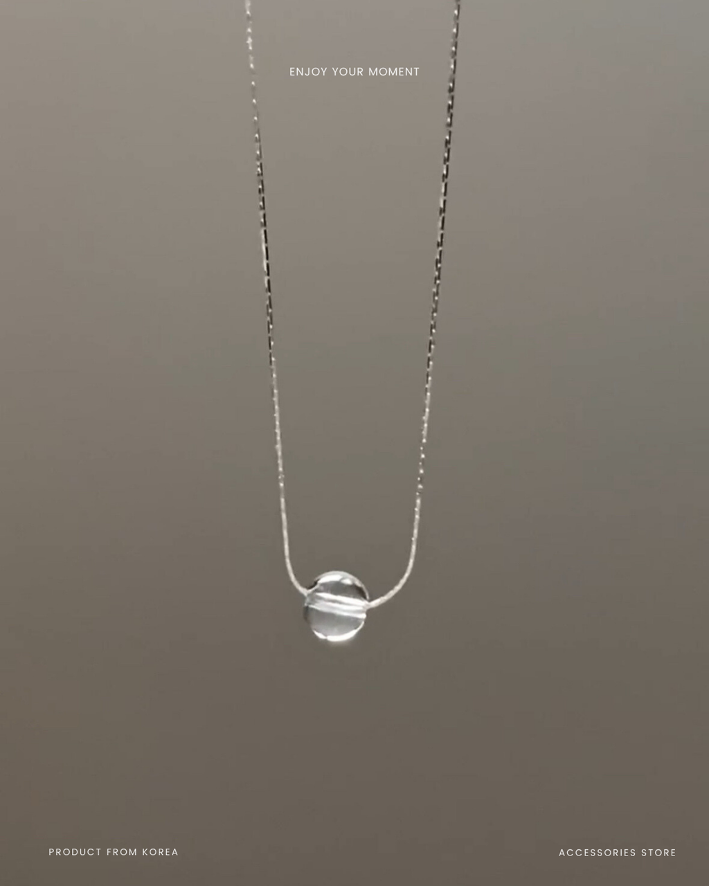 Clear Charm necklace (2)
