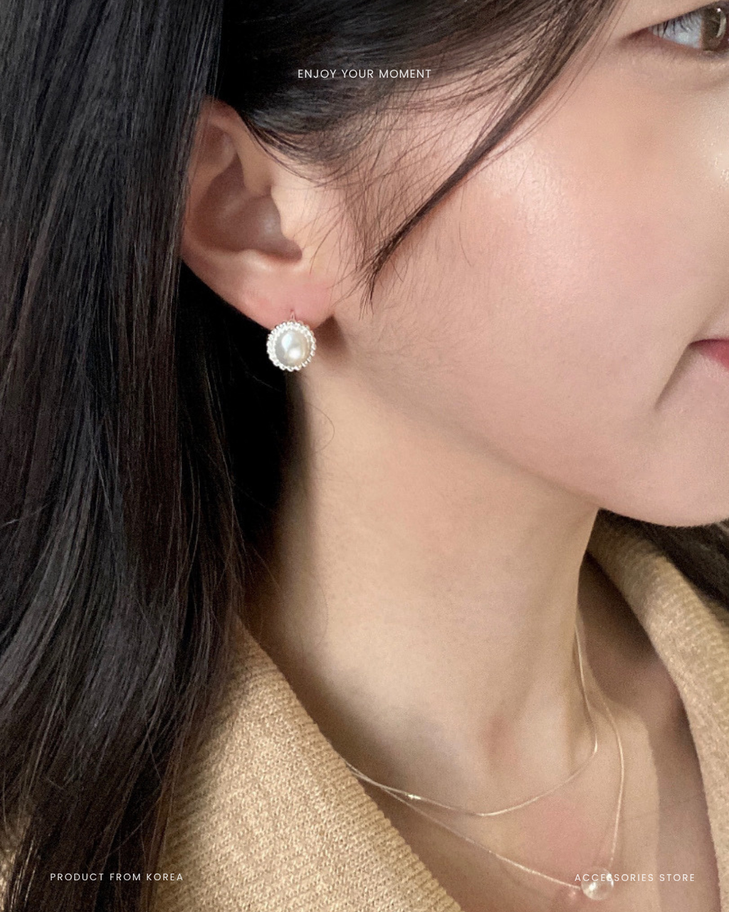 Moonlit Circle Earrings