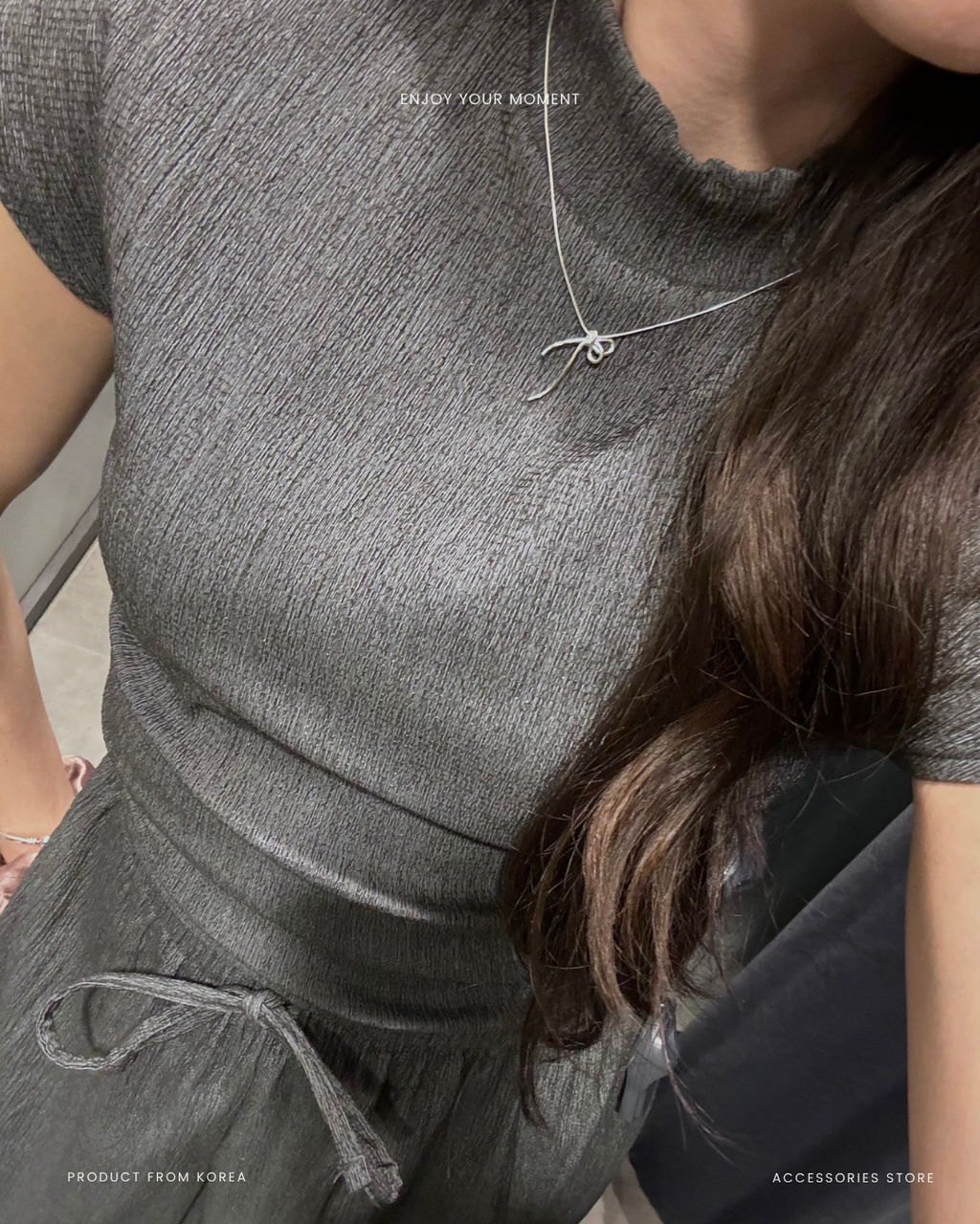 knot-designed necklace