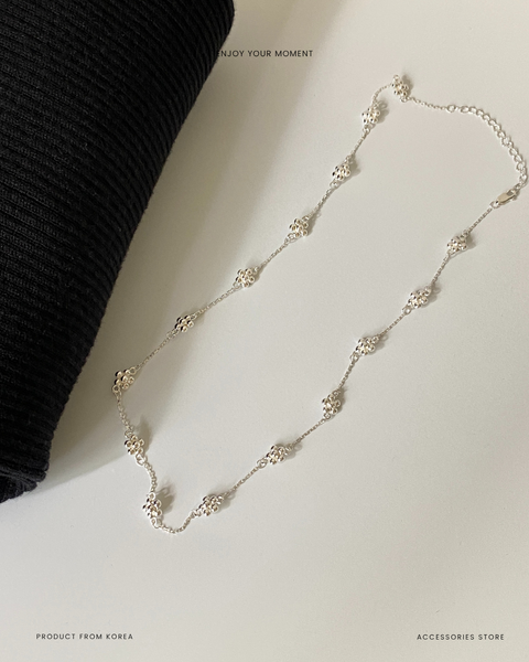 handmade flower necklace (2)