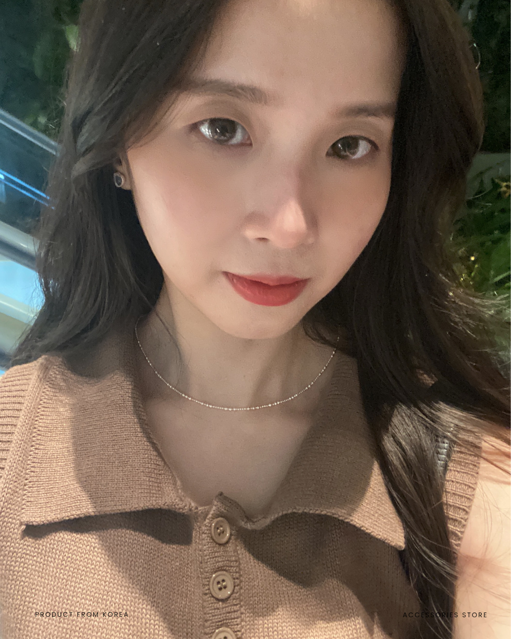 925 silver simple design with small beads necklace (3)