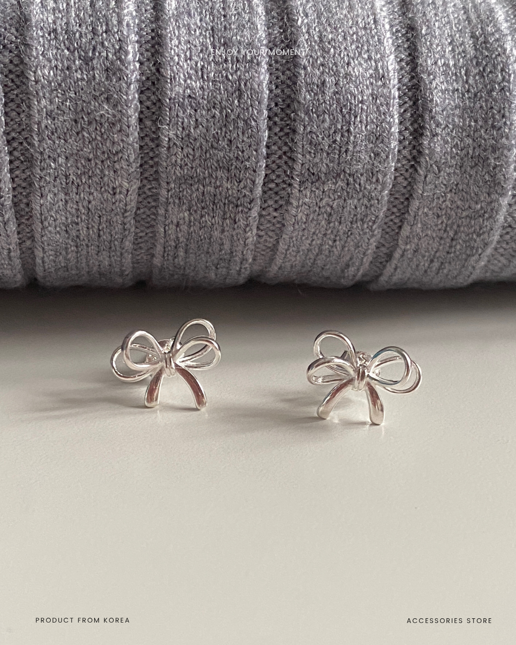 925 silver butterfly bow earrings (2)