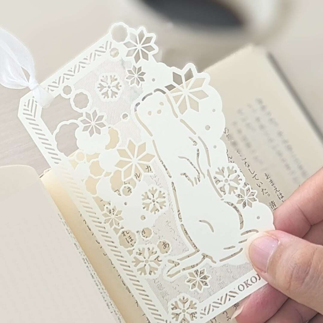 W02-LT 純白動物書籤 長尾山雀4595986098142bookmark_2