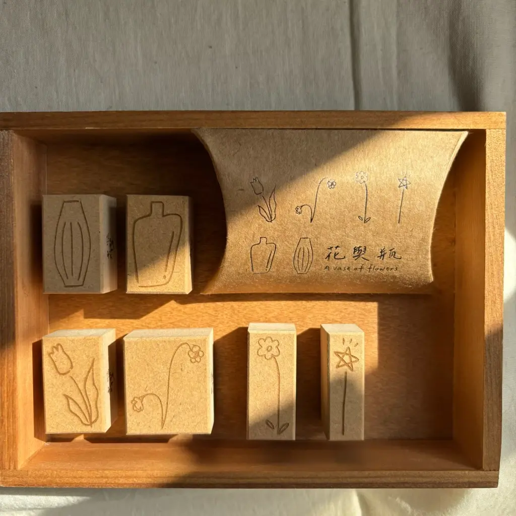 花與瓶 印章組2