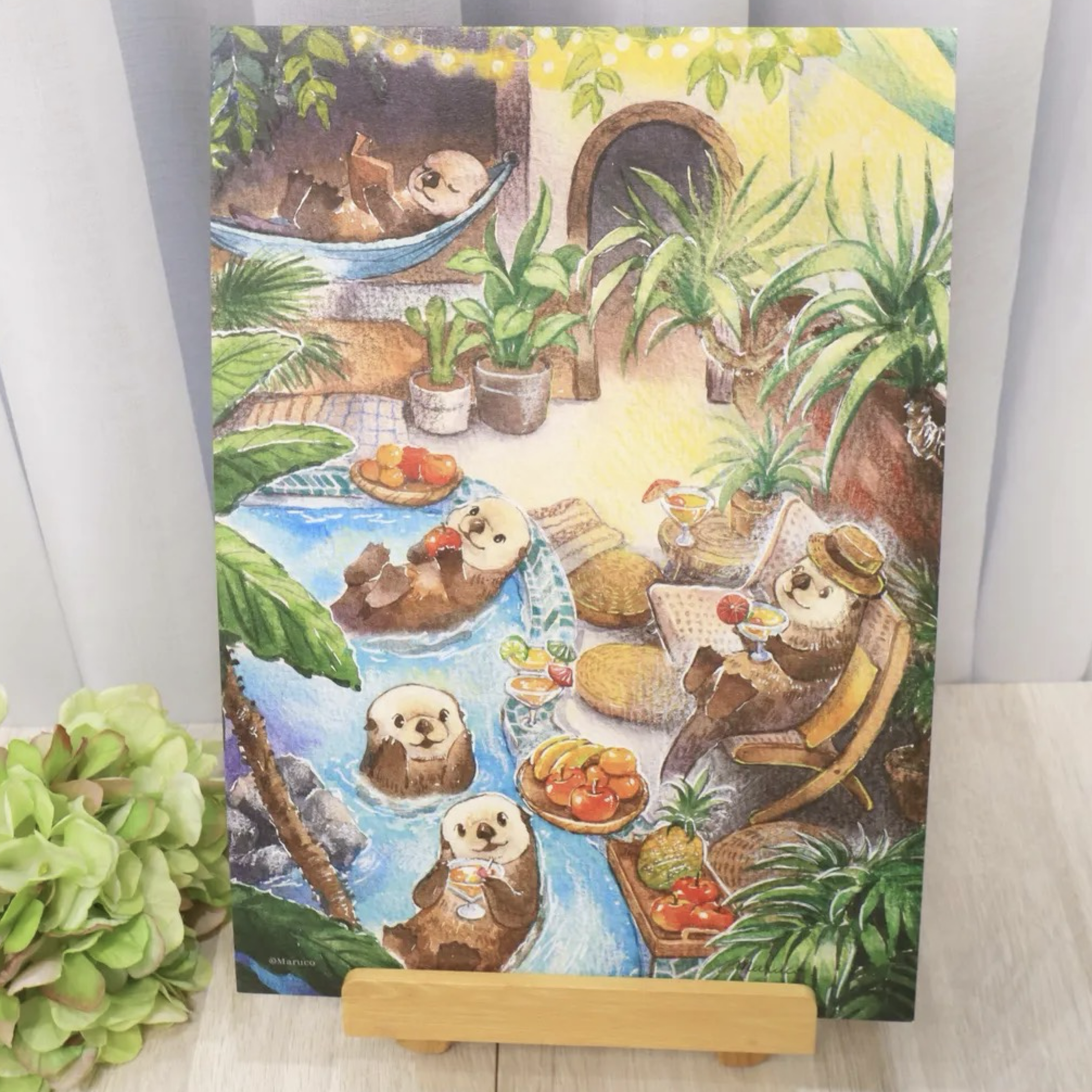 海獺的泳池派對001