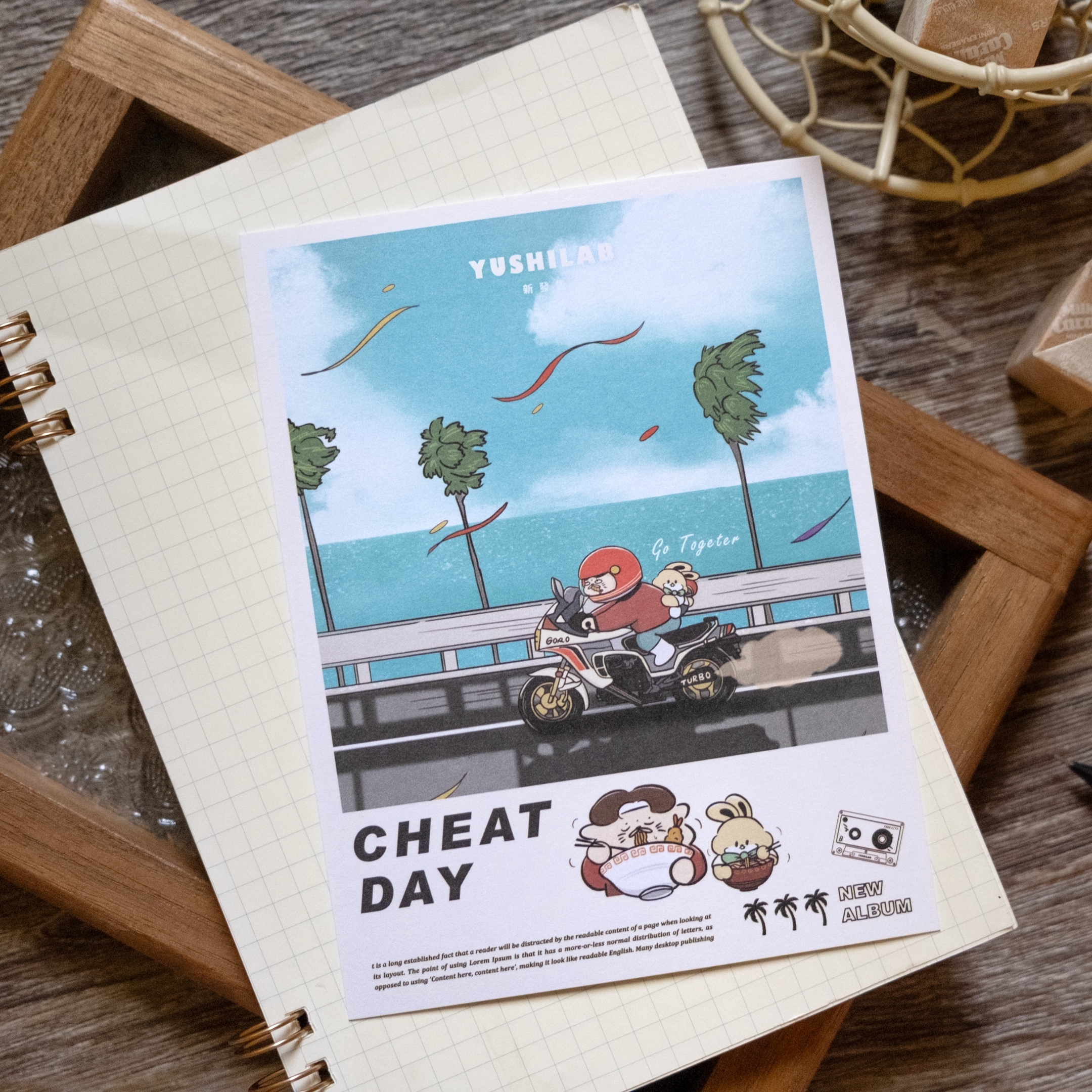 愚室實驗所 YOUR CITY系列明信片 cheat day-拉麵