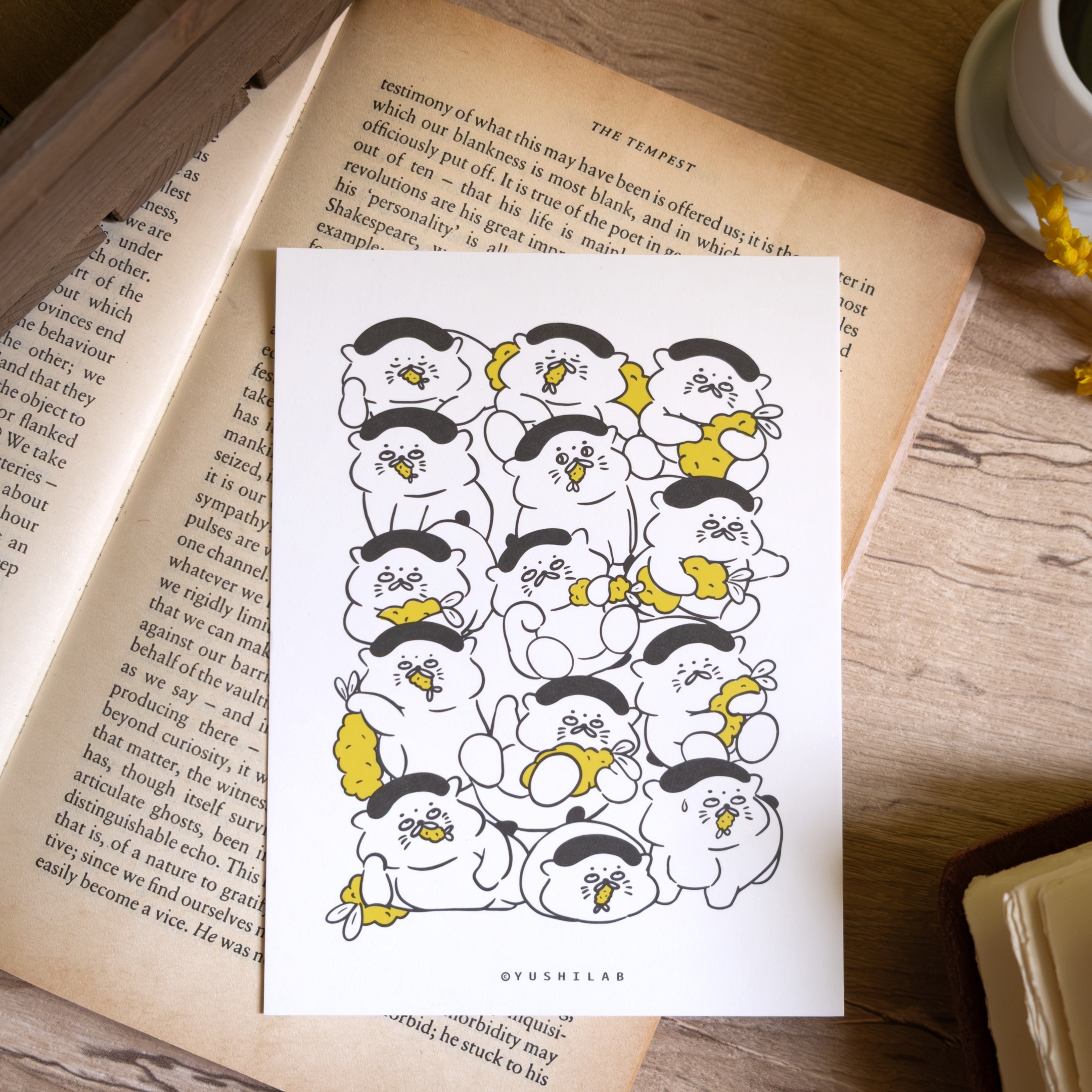 愚室實驗所 角色厚卡明信片 滿滿五郎