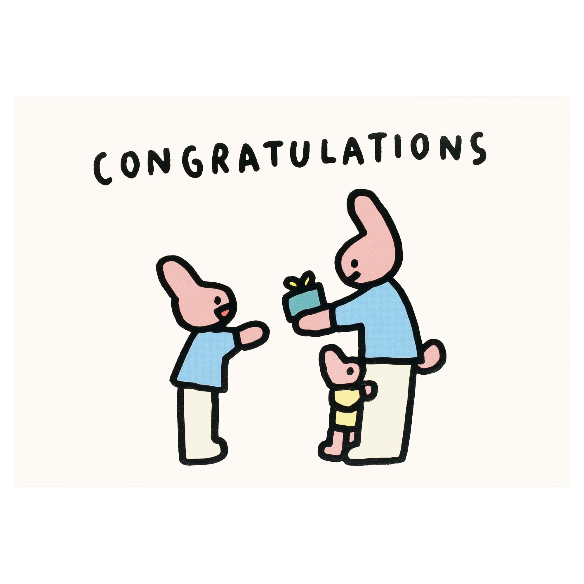 [p]pressedcard-rabbitfamily(congratulations)