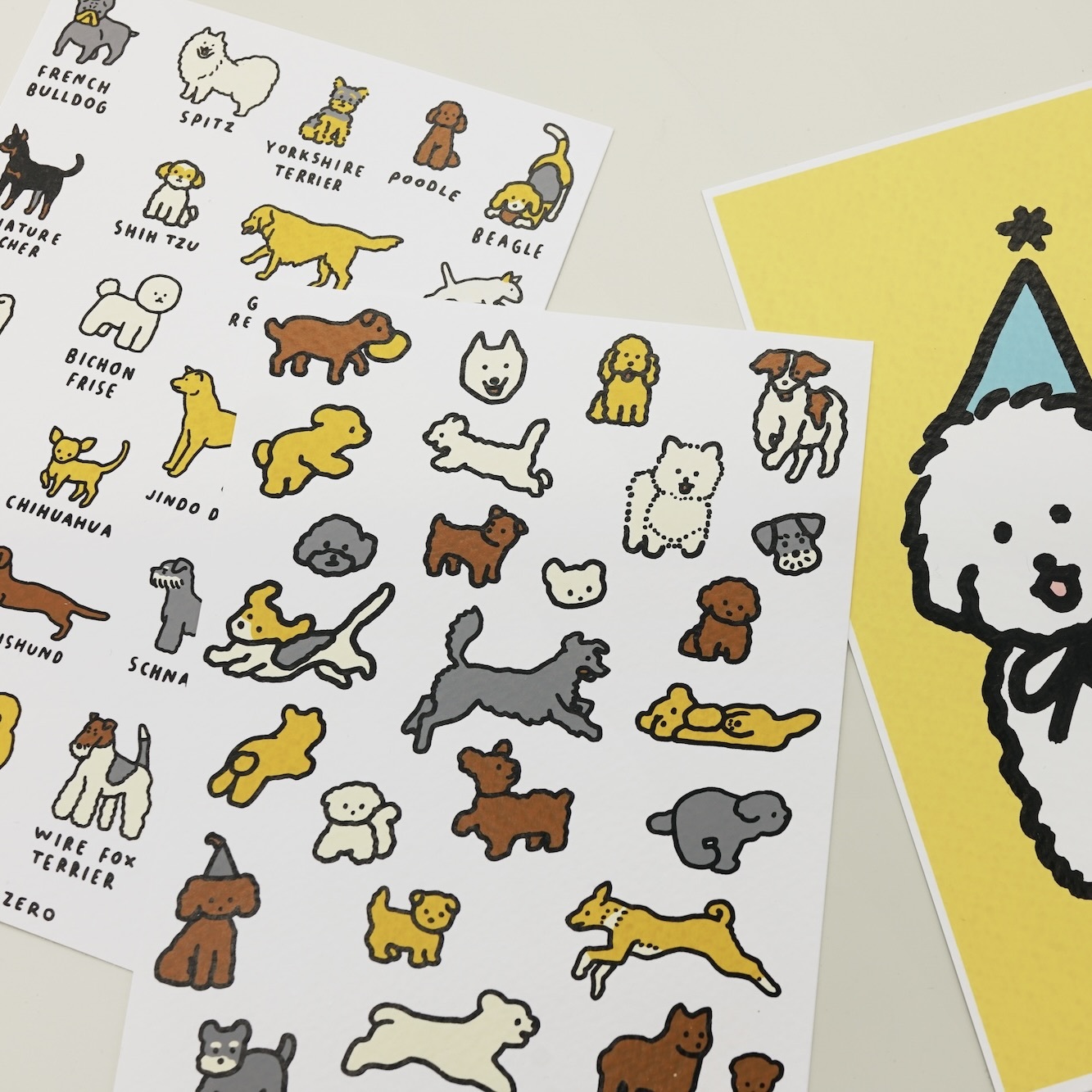 silkscreenpostcard-snap12-dogs