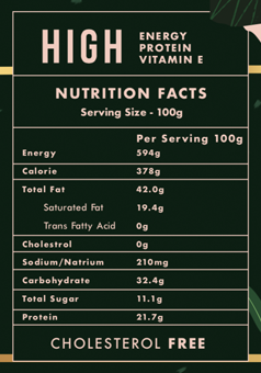 Monkey King nutrition fact