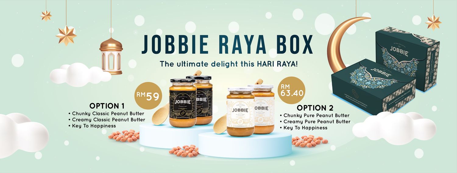 JOBBIE NUT BUTTER - Best Natural Peanut Butter in Malaysia | JOBBIE Raya Box