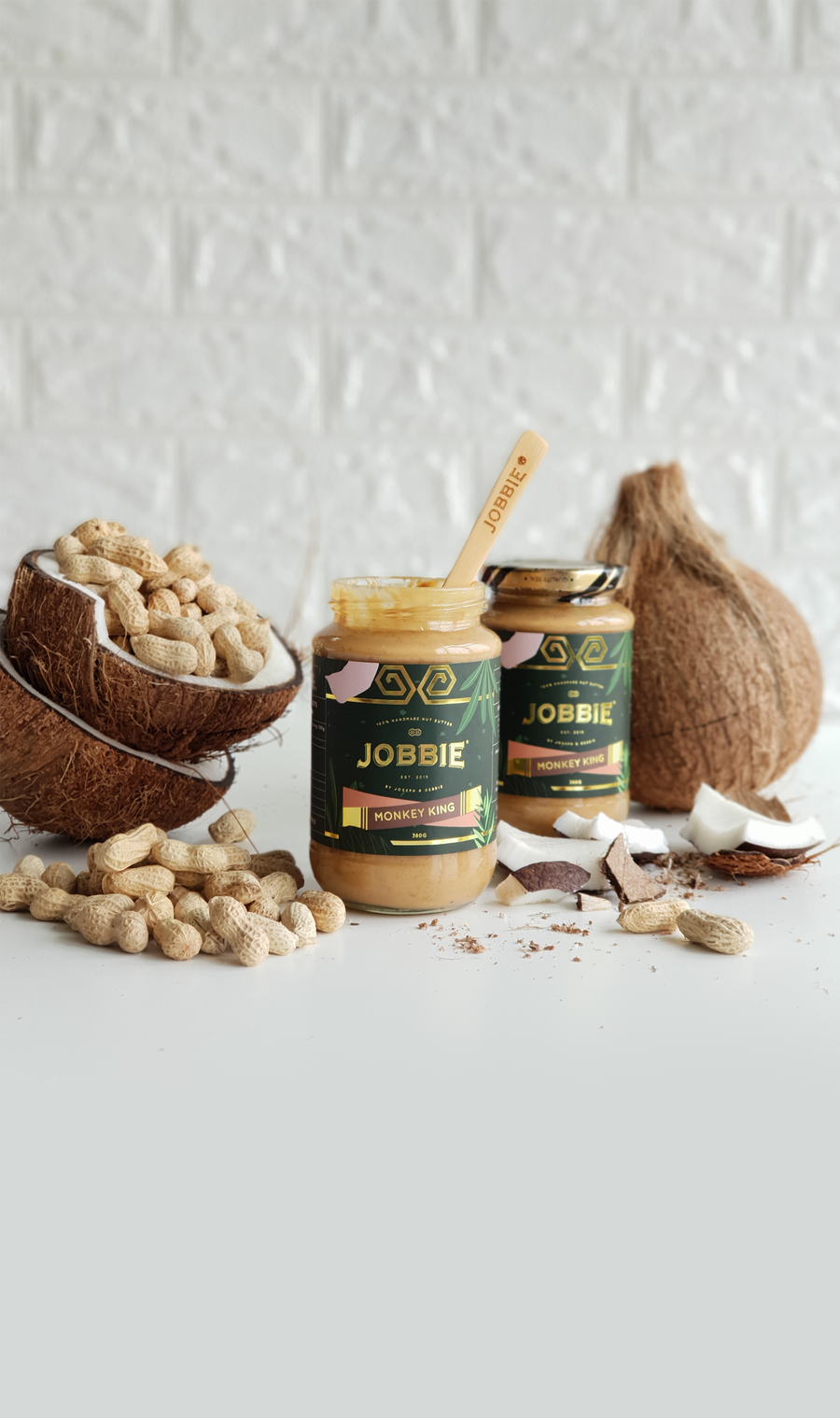 JOBBIE NUT BUTTER - Best Natural Peanut Butter in Malaysia | Monkey King Crispy Coconut PB