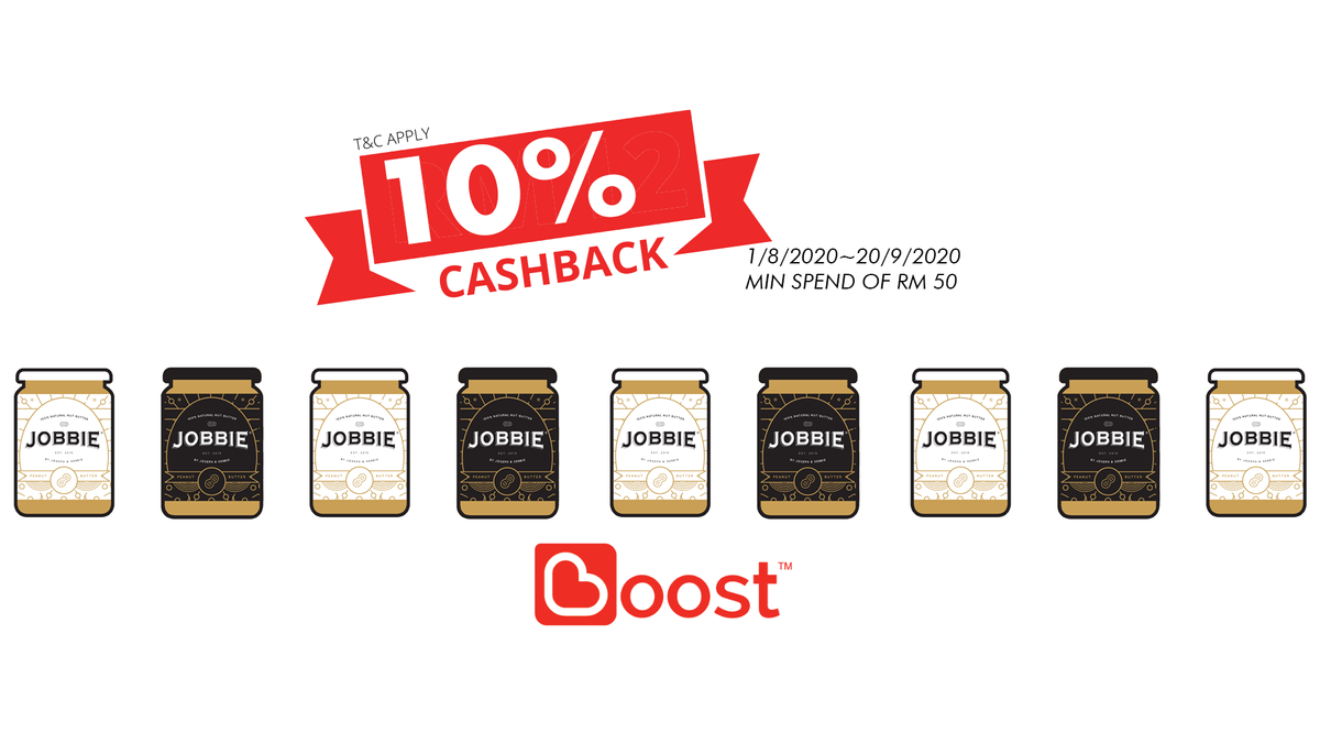 Get 10% Cashback at Jobbie using Boost