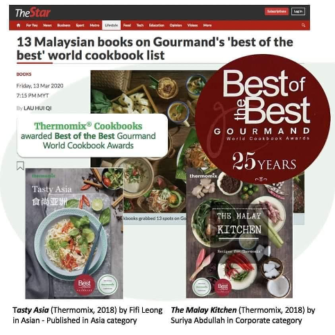 The Star - Thermomix Cookbooks awarded Best of the Best Gourmand World Cookbook Awards - written by Fifi Leong