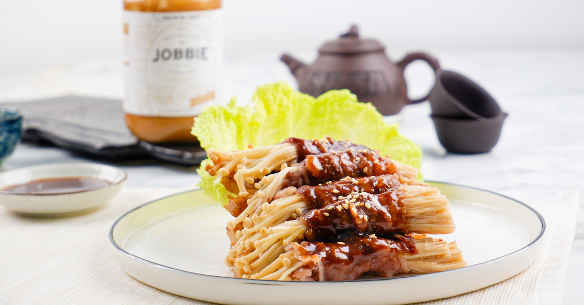 JOBBIE Peanut Butter Enoki Yakiniku Beef Rolls