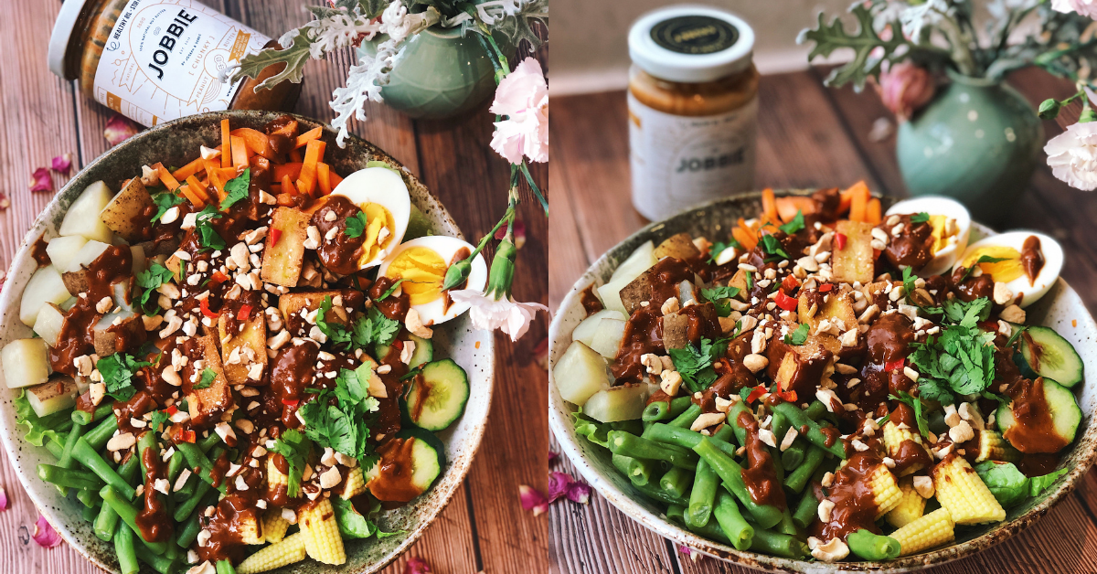 Gado Gado Salad with JOBBIE Peanut Butter