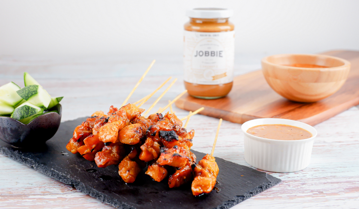 Chicken Satay with JOBBIE Peanut Sauce