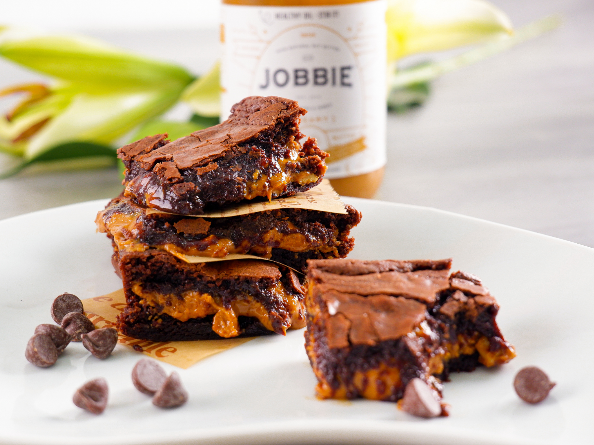 JOBBIE Peanut Butter Brownies by Fifi Leong