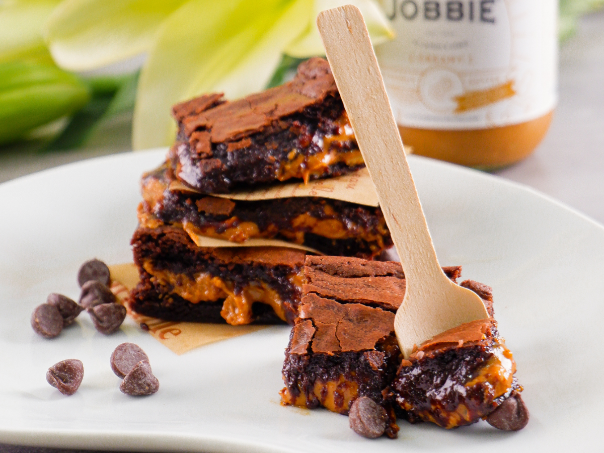 JOBBIE Peanut Butter Brownies by Fifi Leong