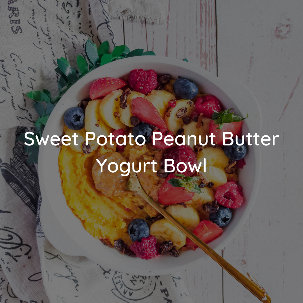 Sweet Potato Yogurt Bowl with JOBBIE Peanut Butter