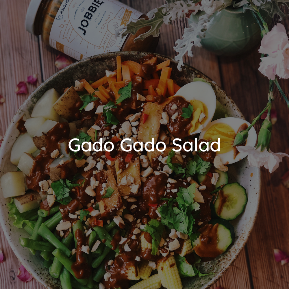 Gado Gado Salad with JOBBIE Peanut Butter