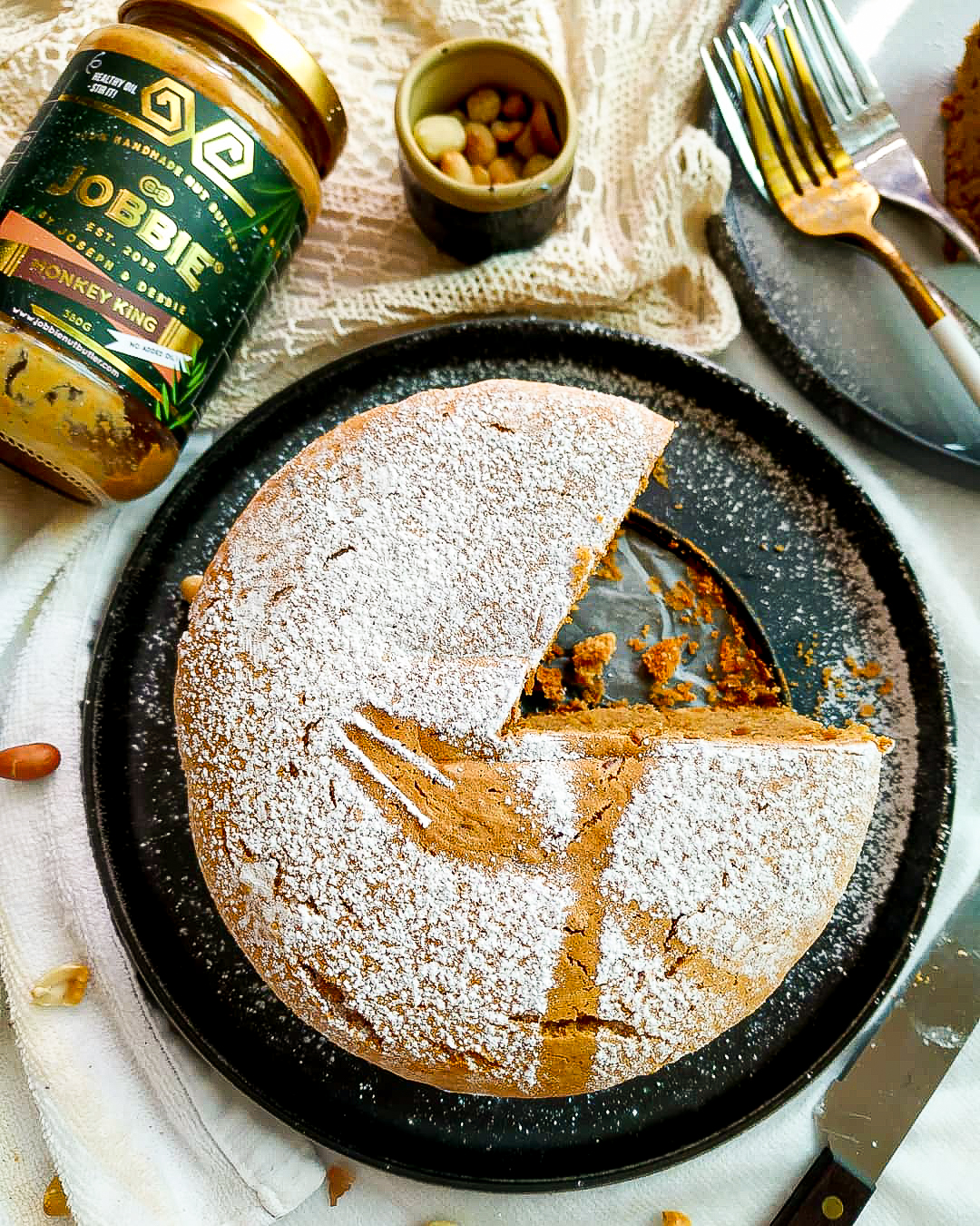 Flourless JOBBIE Peanut Butter Cake