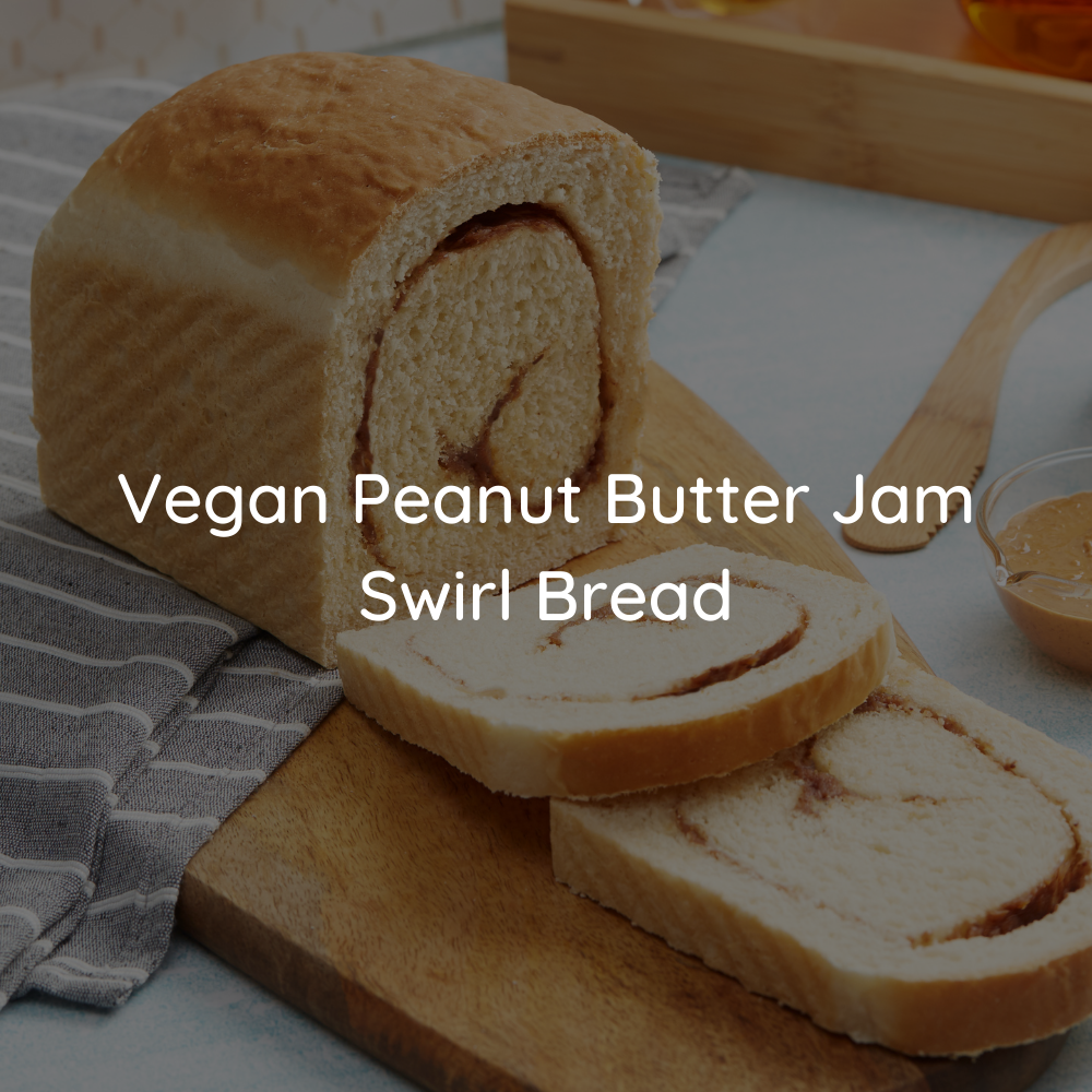 Vegan JOBBIE Peanut Butter Jam Swirl Bread