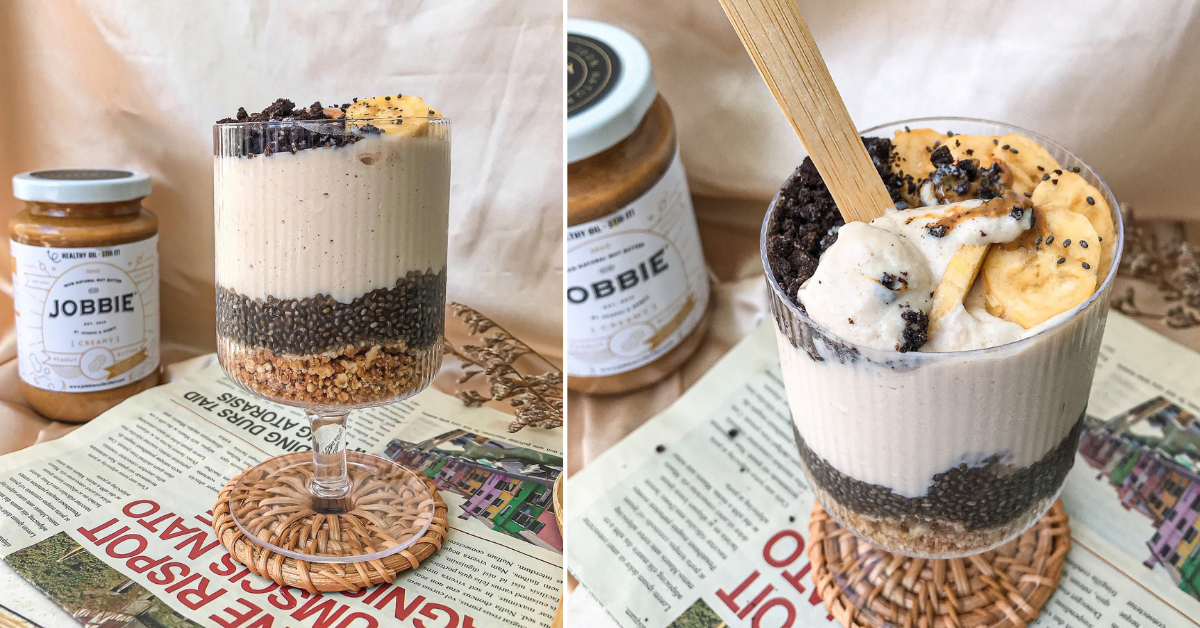 High Protein JOBBIE Peanut Butter Chia Seed Tofu Yogurt Cup