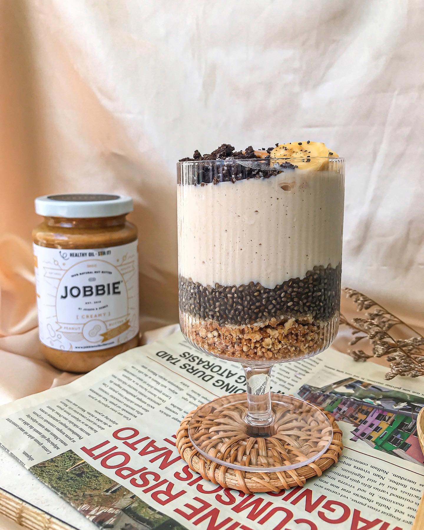 High Protein JOBBIE Peanut Butter Parfait Cup