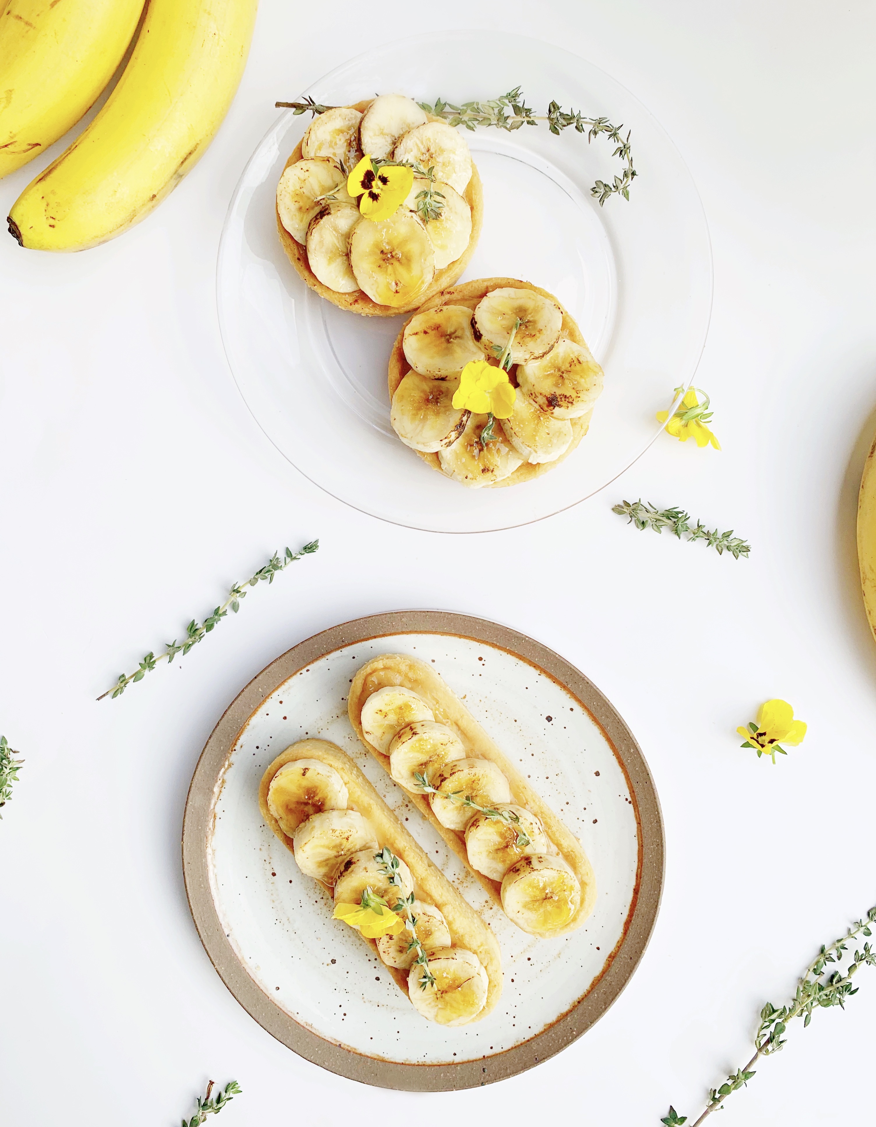 Vegan Mini JOBBIE Peanut Butter Banana Custard Tart