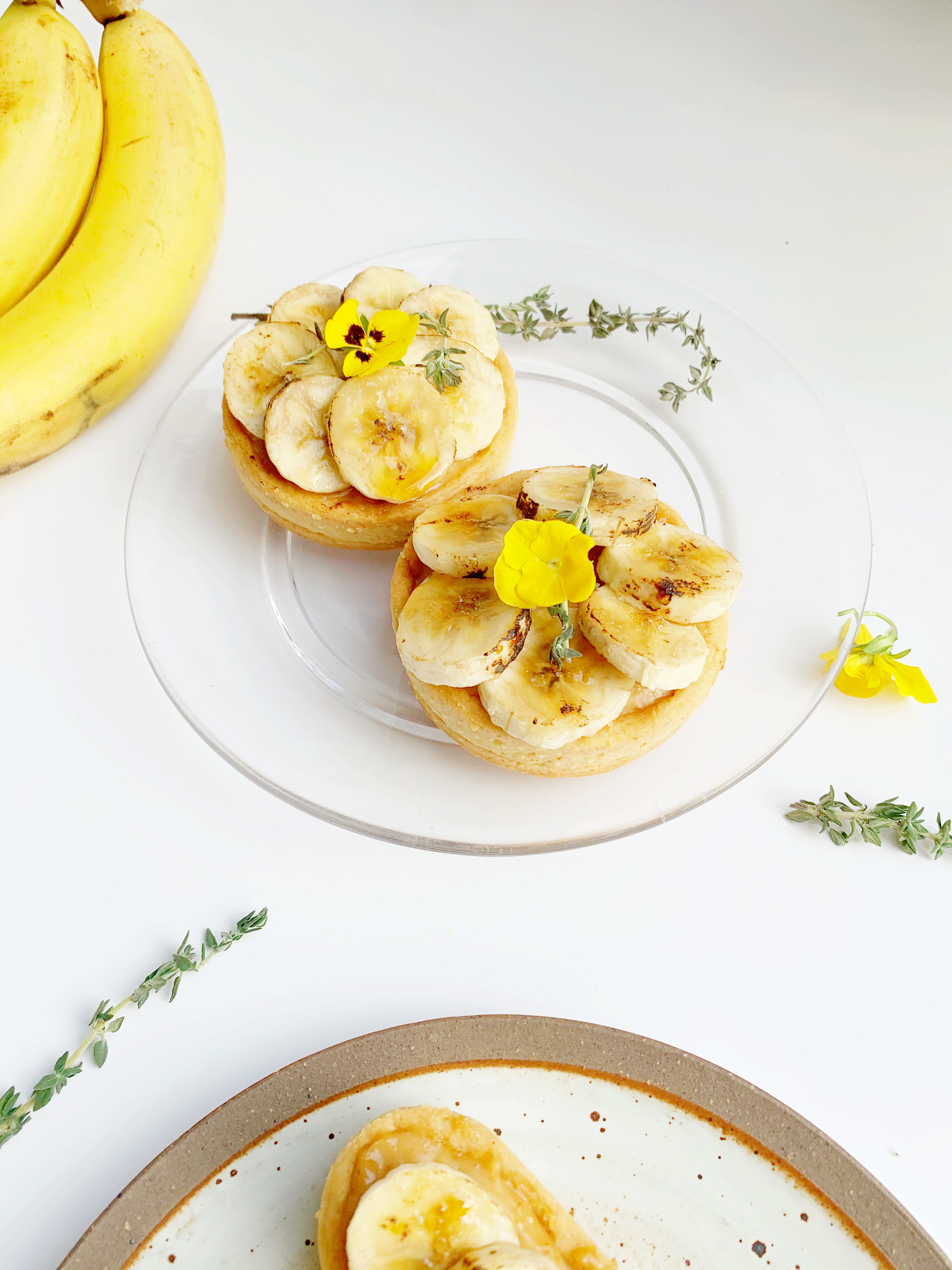 Vegan Mini JOBBIE Peanut Butter Banana Custard Tart