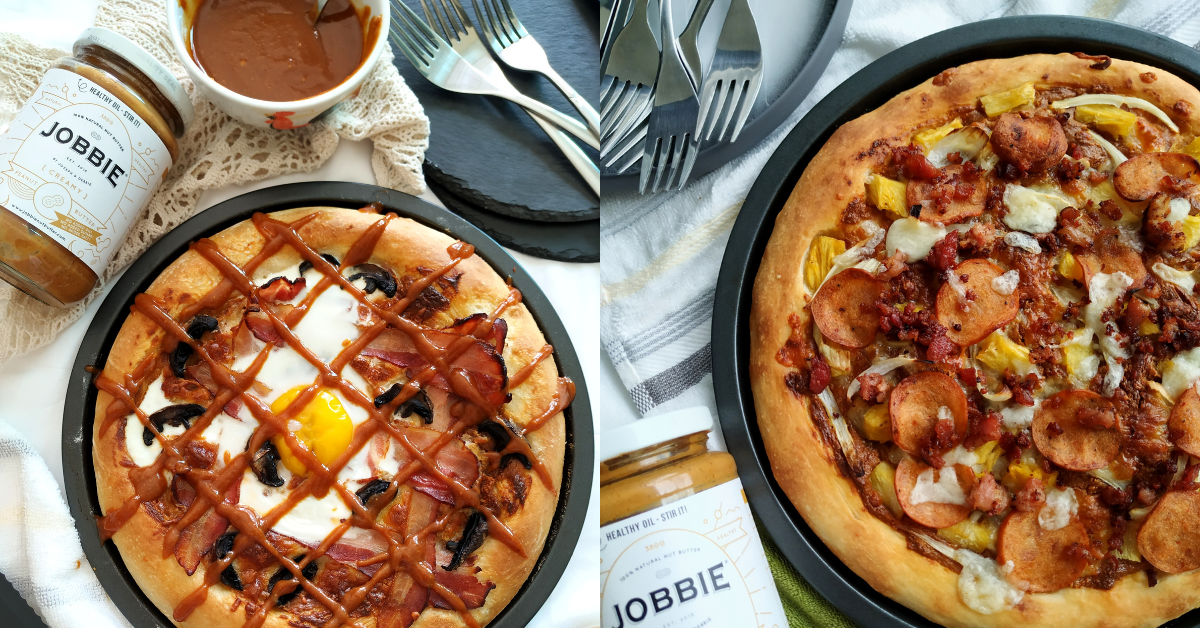 JOBBIE Peanut Butter Breakfast/Hawaiian Pizza