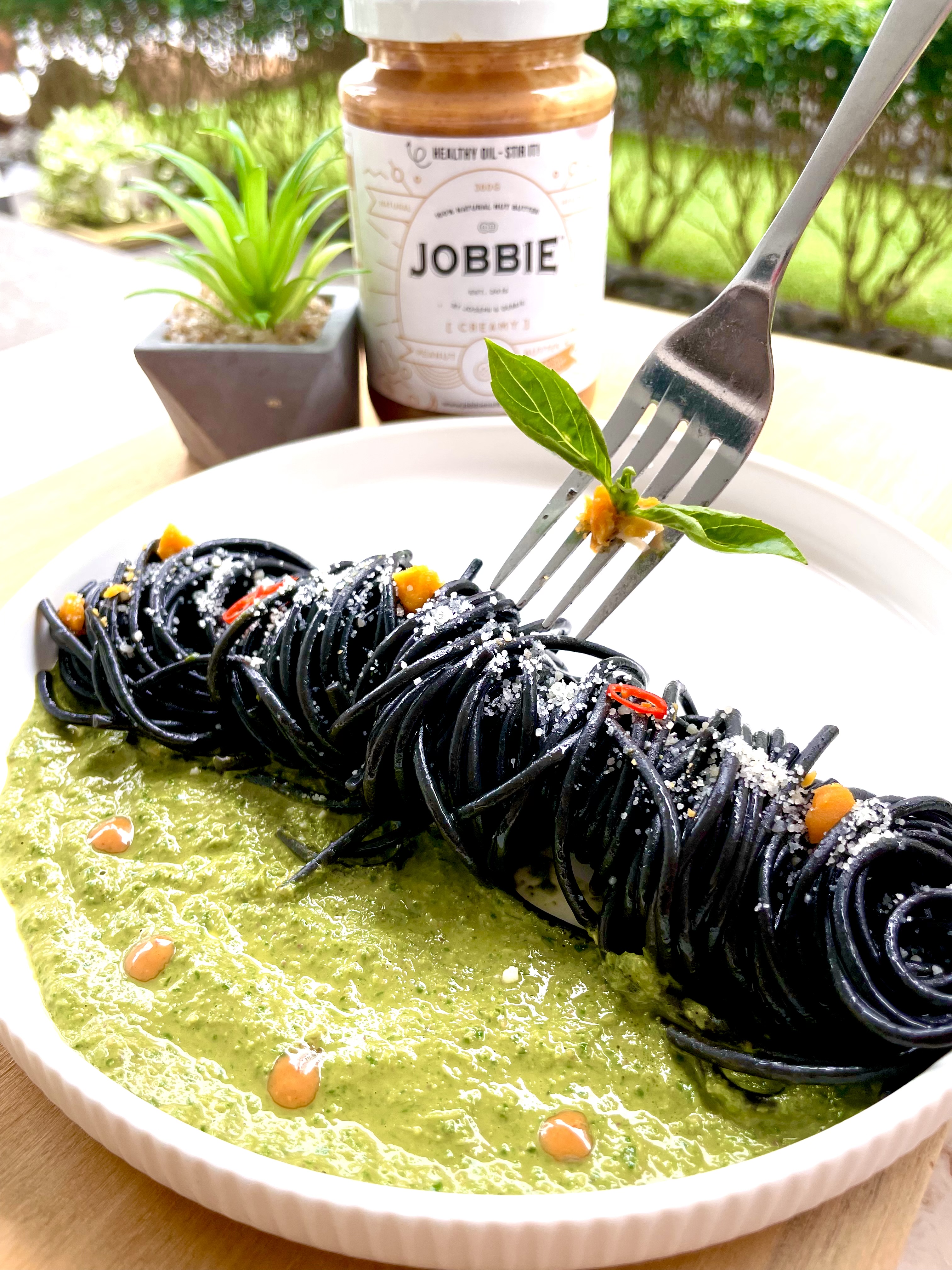 JOBBIE Peanut Butter Pesto Pasta – JOBBIE NUT BUTTER - Best Natural Peanut  Butter in Malaysia