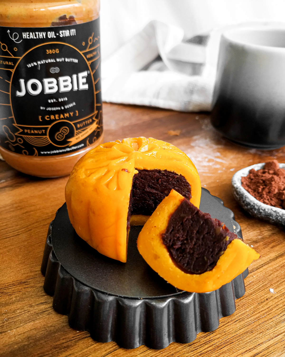 JOBBIE Peanut Butter Pumpkin Cocoa Sweet Potato Mooncake