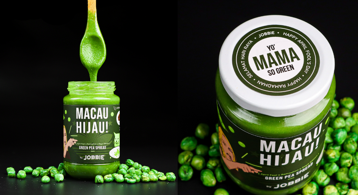 April Fool x Hari Raya Limited Edition Flavour "Macau Hijau" Green Pea Spread by JOBBIE