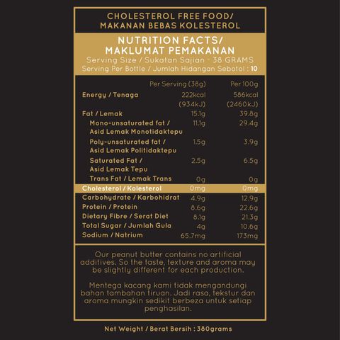 Jobbie-Chunky-Classic---Nutritient-Facts