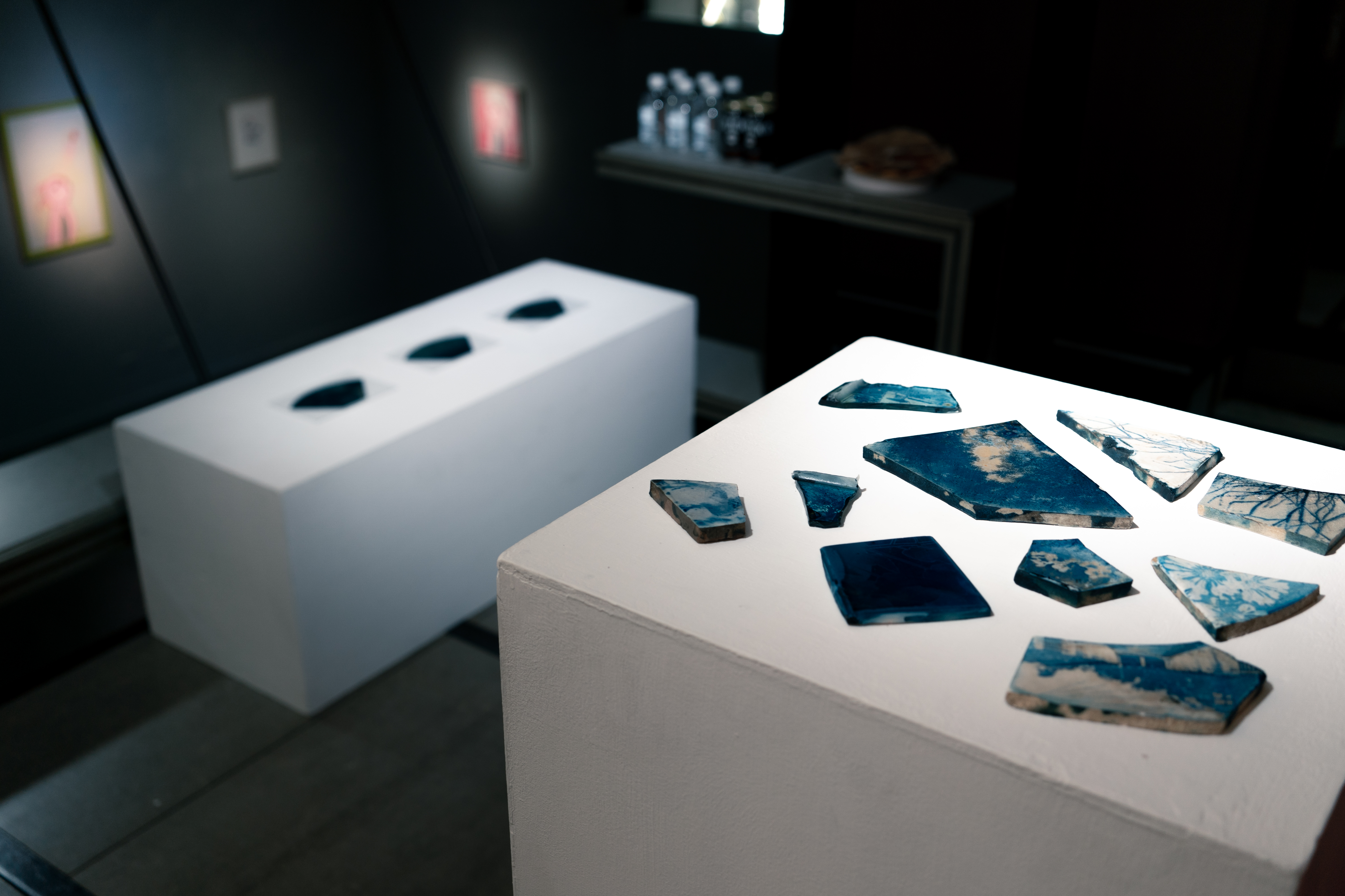《 Blue journey 》Cyanotype on found objects , 2023