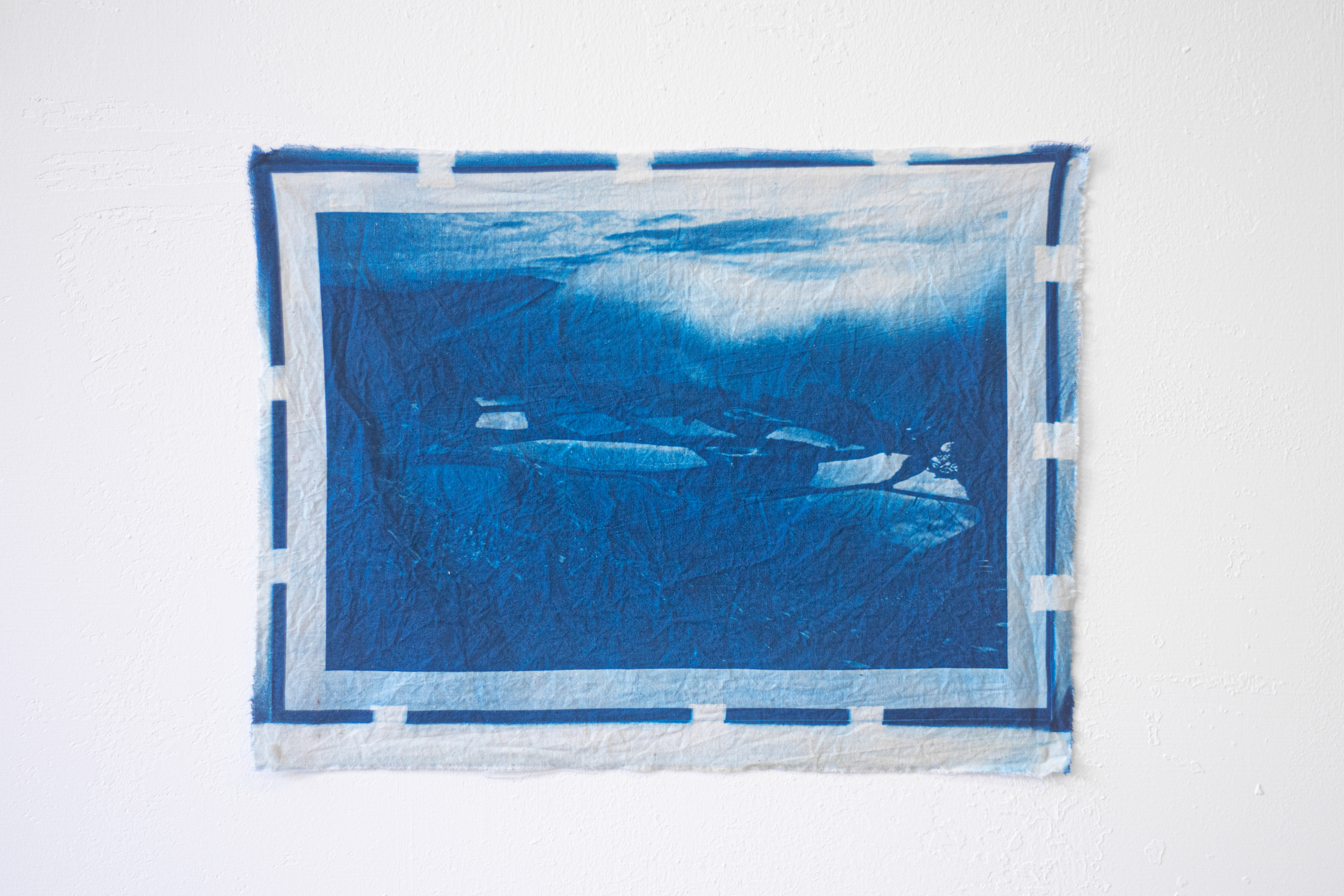 《Weaving Landscape Project 》Cyanotype , 2024