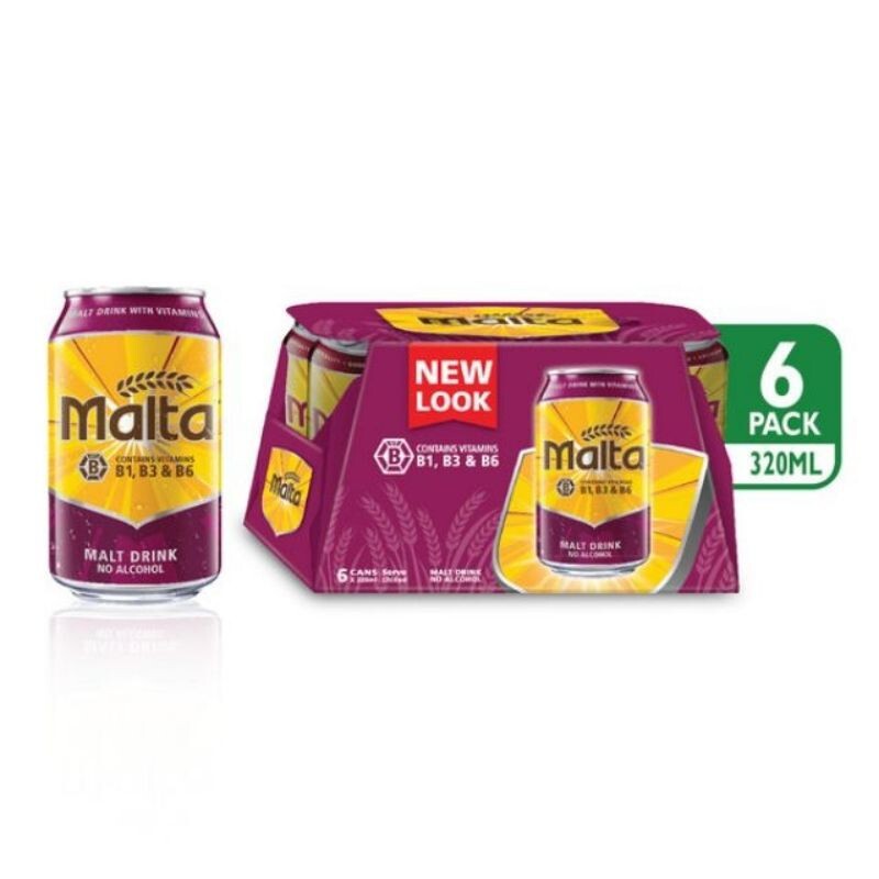 Malta Malt Can Drink (320ml x 6) Halal Titbits Creative Pte. Ltd.
