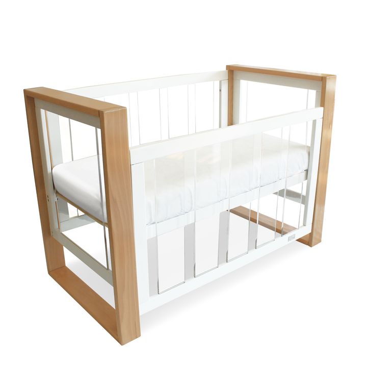 Bella-Cot-Bassinet-Level-Dropside-Down