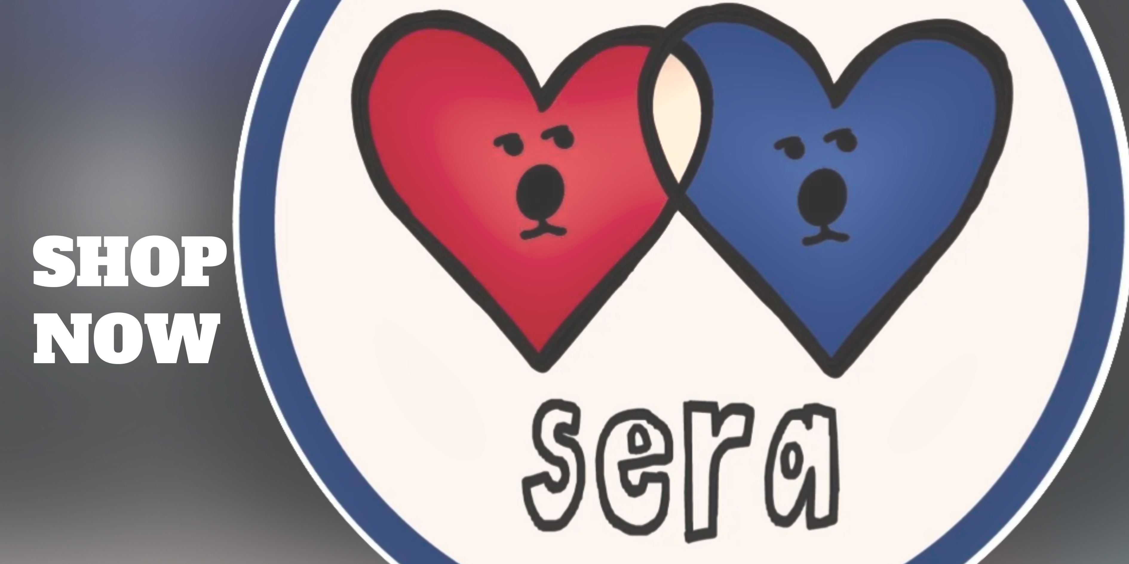 Blue Handmade Home Items Shop Now Banner