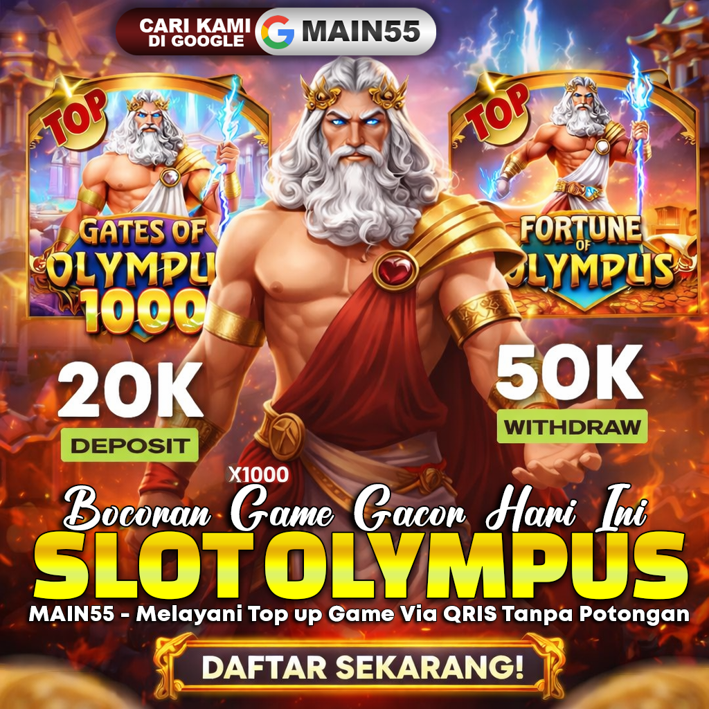 MAIN55 - Melayani Top up Game Olympus Via QRIS Online Tanpa Potongan