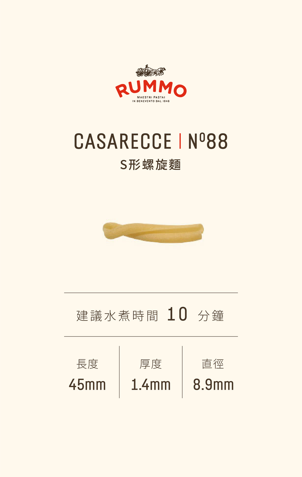 Ｓ型螺旋麵